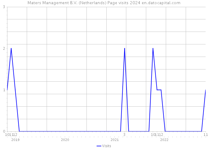 Maters Management B.V. (Netherlands) Page visits 2024 