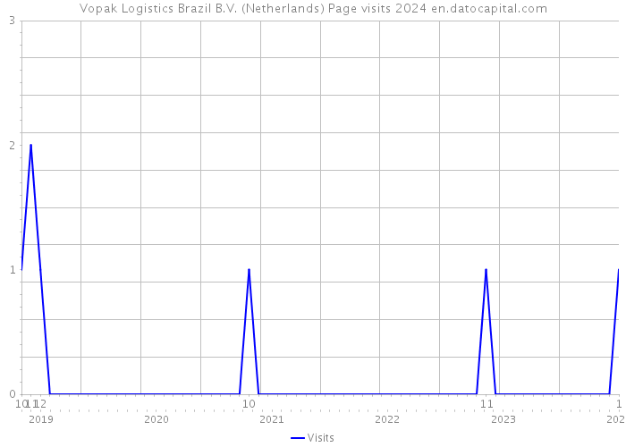 Vopak Logistics Brazil B.V. (Netherlands) Page visits 2024 