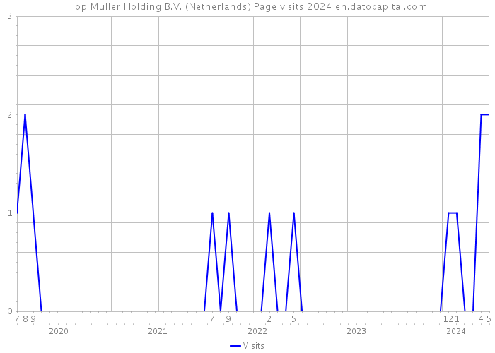 Hop Muller Holding B.V. (Netherlands) Page visits 2024 