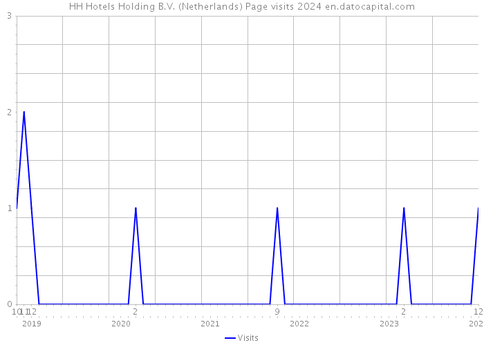 HH Hotels Holding B.V. (Netherlands) Page visits 2024 
