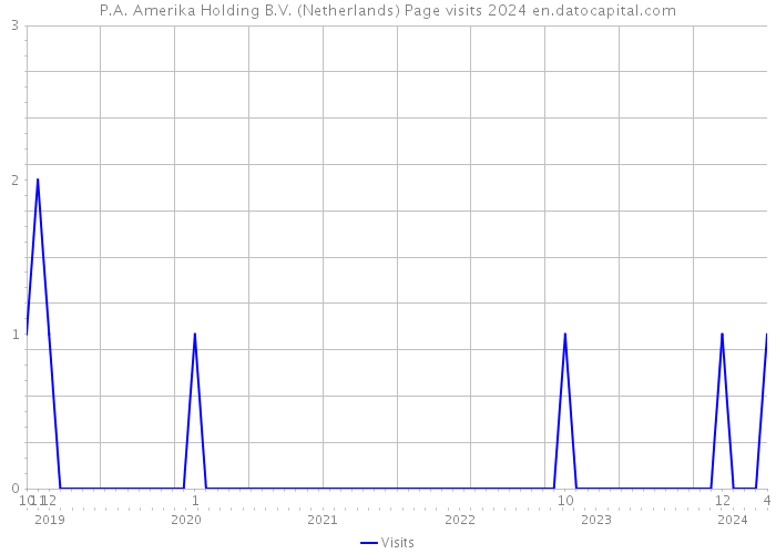 P.A. Amerika Holding B.V. (Netherlands) Page visits 2024 