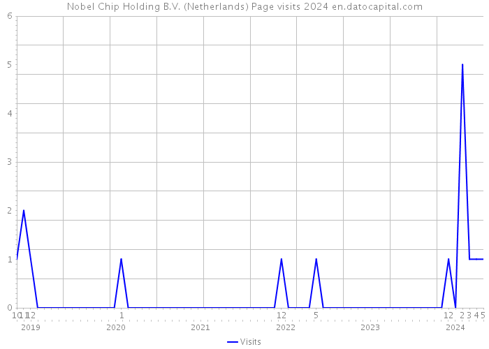 Nobel Chip Holding B.V. (Netherlands) Page visits 2024 