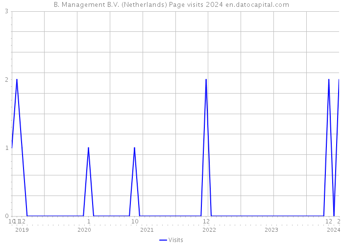 B. Management B.V. (Netherlands) Page visits 2024 