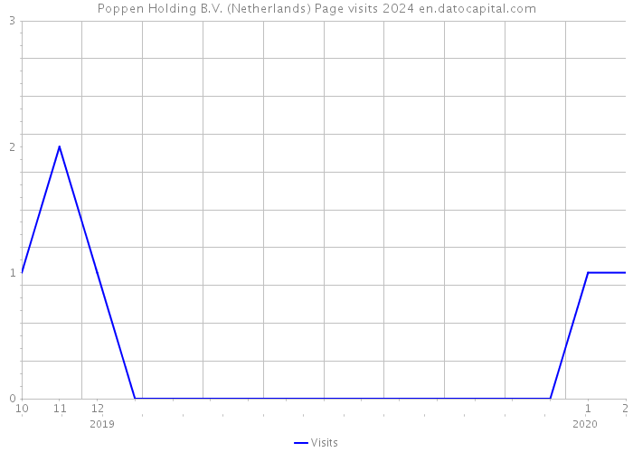 Poppen Holding B.V. (Netherlands) Page visits 2024 