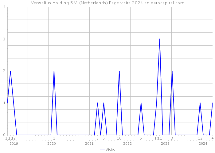 Verwelius Holding B.V. (Netherlands) Page visits 2024 