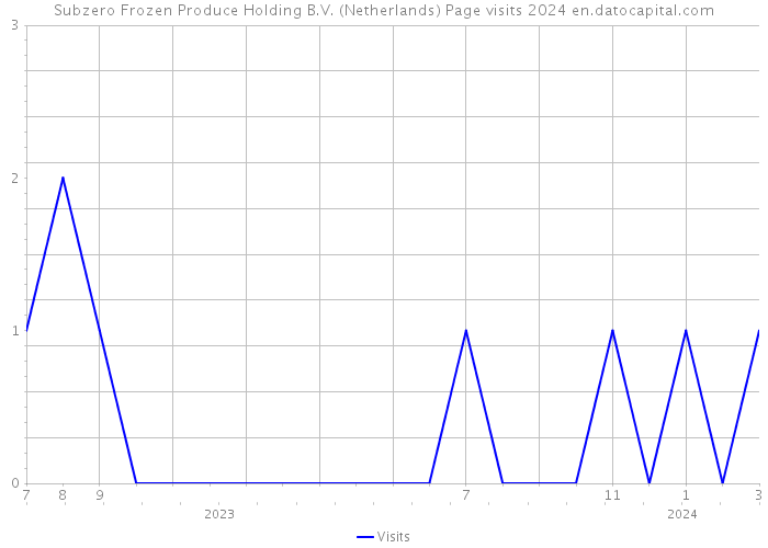 Subzero Frozen Produce Holding B.V. (Netherlands) Page visits 2024 