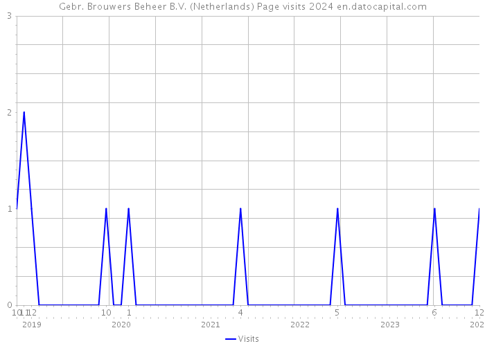 Gebr. Brouwers Beheer B.V. (Netherlands) Page visits 2024 