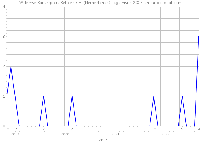 Willemse Santegoets Beheer B.V. (Netherlands) Page visits 2024 