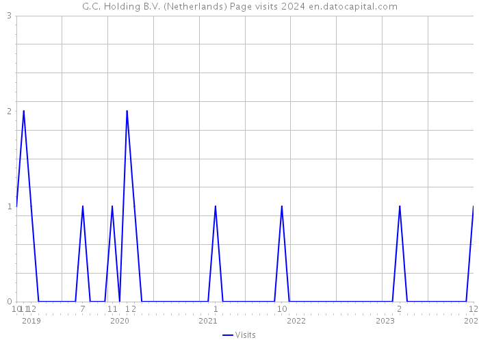 G.C. Holding B.V. (Netherlands) Page visits 2024 