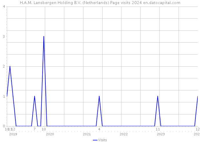 H.A.M. Lansbergen Holding B.V. (Netherlands) Page visits 2024 