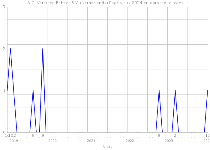 A.G. Versteeg Beheer B.V. (Netherlands) Page visits 2024 