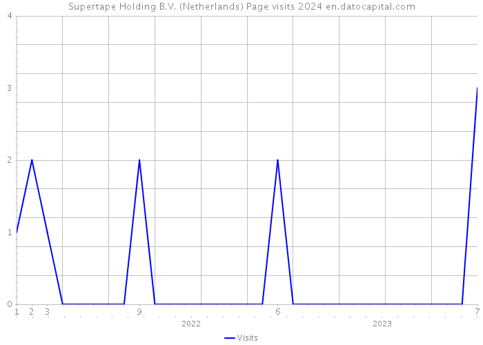 Supertape Holding B.V. (Netherlands) Page visits 2024 