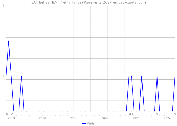 BAK Beheer B.V. (Netherlands) Page visits 2024 