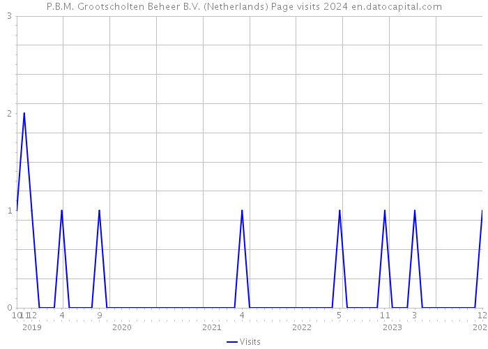 P.B.M. Grootscholten Beheer B.V. (Netherlands) Page visits 2024 