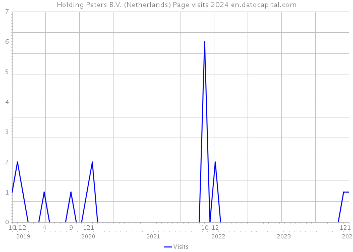 Holding Peters B.V. (Netherlands) Page visits 2024 