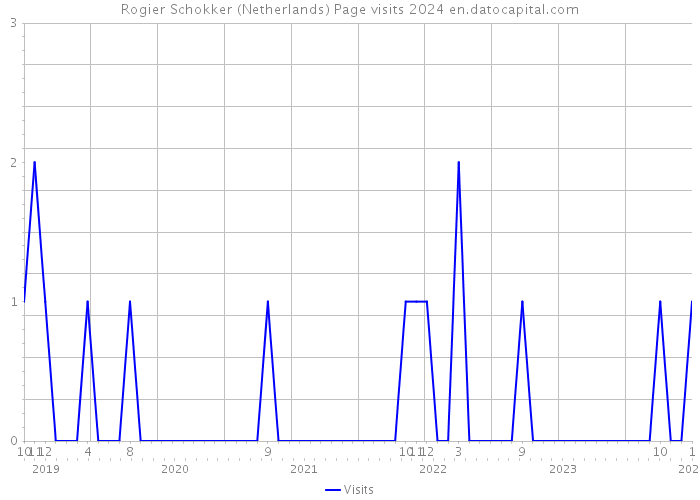 Rogier Schokker (Netherlands) Page visits 2024 