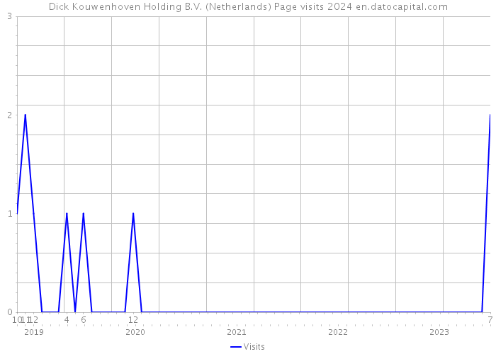 Dick Kouwenhoven Holding B.V. (Netherlands) Page visits 2024 