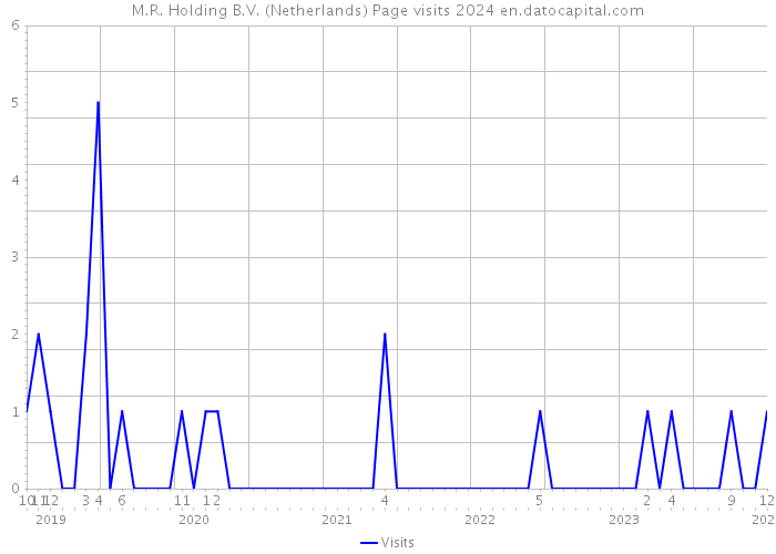 M.R. Holding B.V. (Netherlands) Page visits 2024 