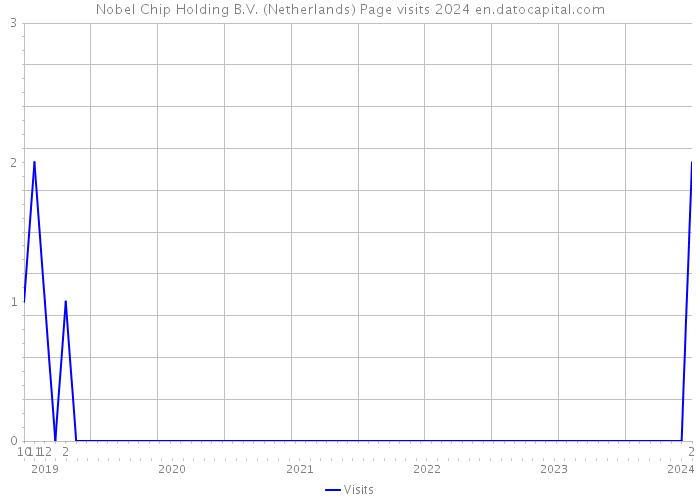 Nobel Chip Holding B.V. (Netherlands) Page visits 2024 