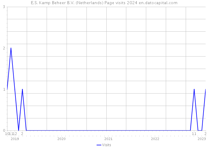 E.S. Kamp Beheer B.V. (Netherlands) Page visits 2024 