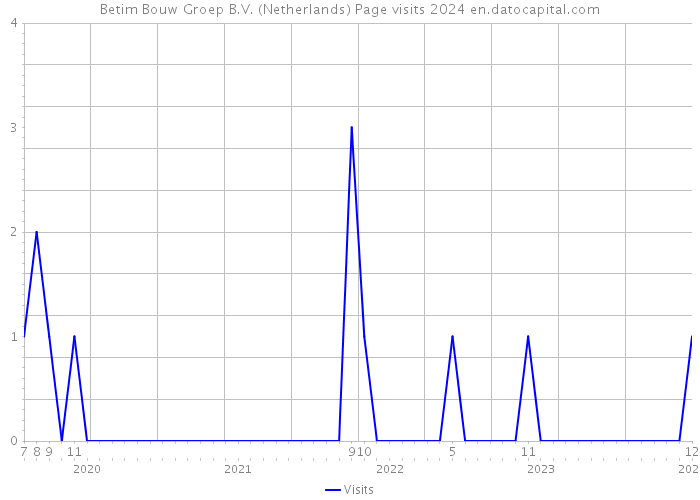Betim Bouw Groep B.V. (Netherlands) Page visits 2024 