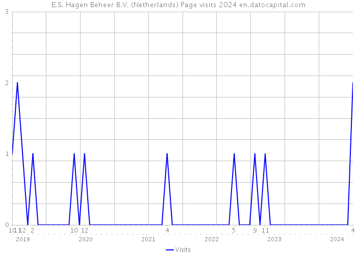 E.S. Hagen Beheer B.V. (Netherlands) Page visits 2024 