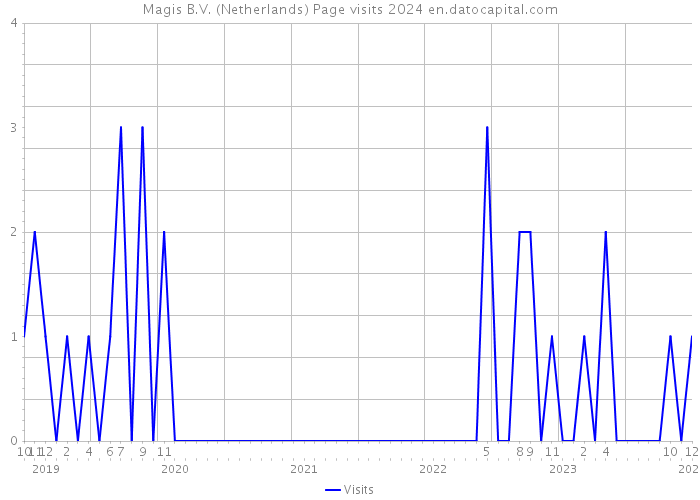 Magis B.V. (Netherlands) Page visits 2024 