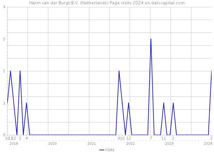 Harm van der Burgt B.V. (Netherlands) Page visits 2024 