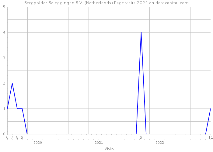 Bergpolder Beleggingen B.V. (Netherlands) Page visits 2024 