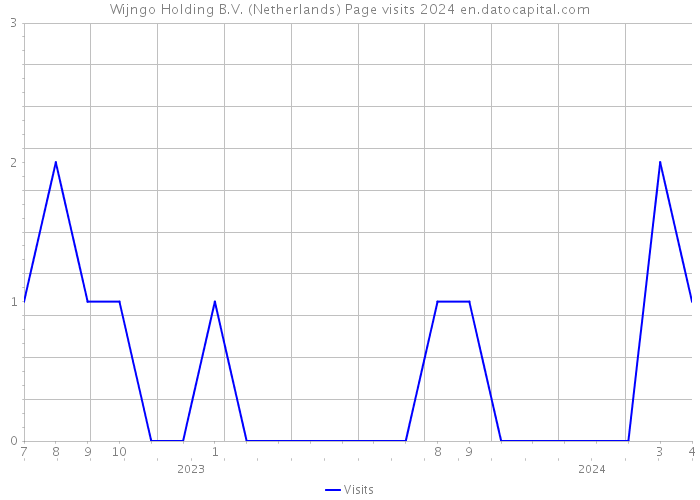 Wijngo Holding B.V. (Netherlands) Page visits 2024 