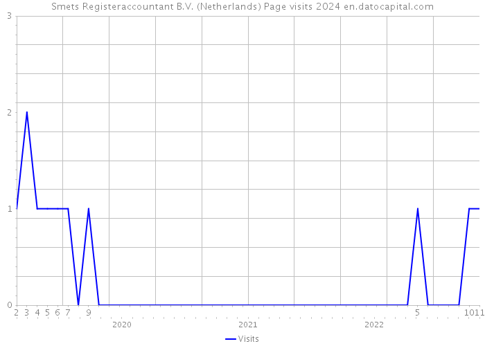 Smets Registeraccountant B.V. (Netherlands) Page visits 2024 