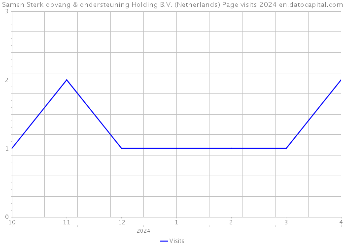 Samen Sterk opvang & ondersteuning Holding B.V. (Netherlands) Page visits 2024 
