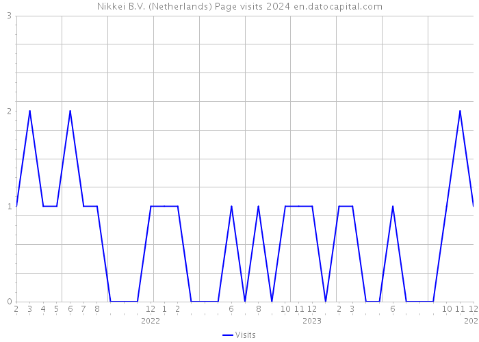 Nikkei B.V. (Netherlands) Page visits 2024 