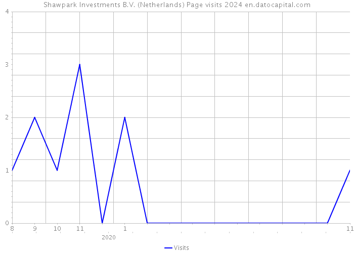 Shawpark Investments B.V. (Netherlands) Page visits 2024 