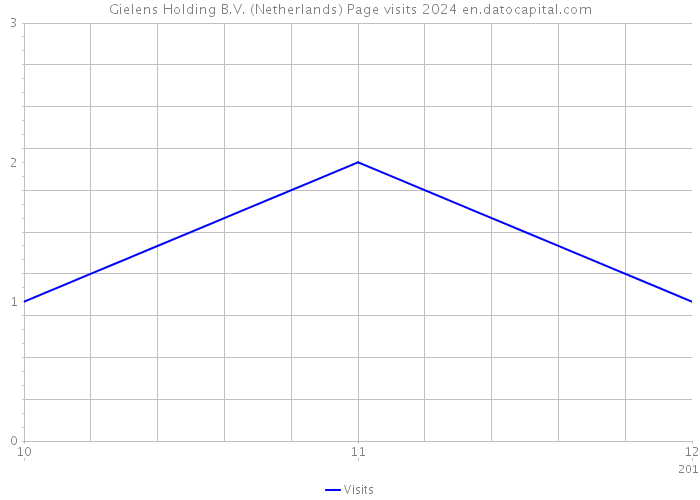 Gielens Holding B.V. (Netherlands) Page visits 2024 