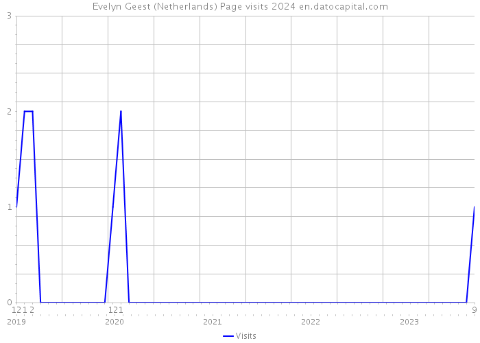 Evelyn Geest (Netherlands) Page visits 2024 