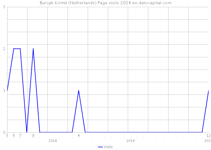 Burçak Kirmit (Netherlands) Page visits 2024 