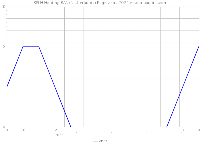 SPLH Holding B.V. (Netherlands) Page visits 2024 