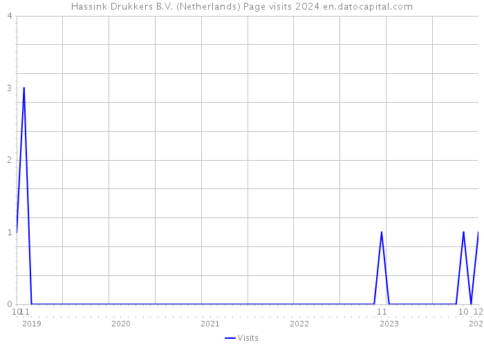Hassink Drukkers B.V. (Netherlands) Page visits 2024 