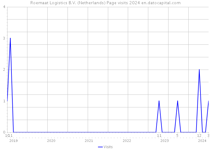 Roemaat Logistics B.V. (Netherlands) Page visits 2024 
