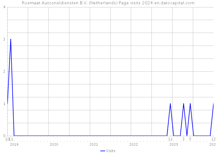 Roemaat Autosneldiensten B.V. (Netherlands) Page visits 2024 