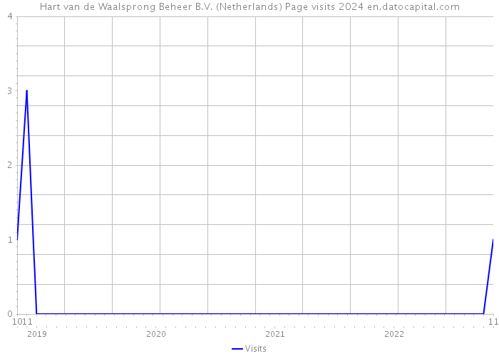 Hart van de Waalsprong Beheer B.V. (Netherlands) Page visits 2024 