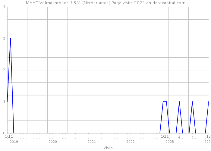 MAAT Volmachtbedrijf B.V. (Netherlands) Page visits 2024 