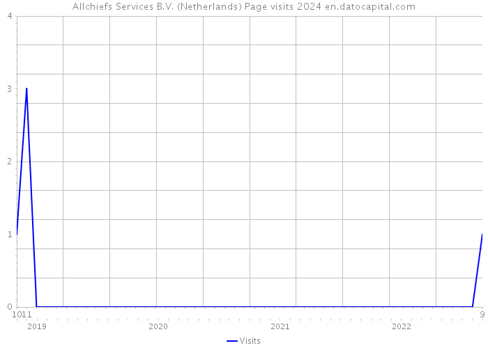 Allchiefs Services B.V. (Netherlands) Page visits 2024 
