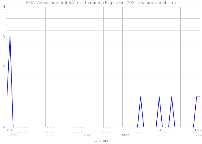 FMA Volmachtbedrijf B.V. (Netherlands) Page visits 2024 