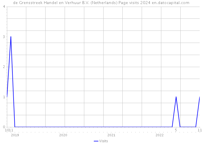 de Grensstreek Handel en Verhuur B.V. (Netherlands) Page visits 2024 