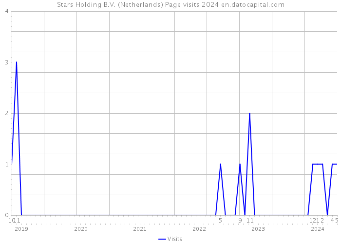 Stars Holding B.V. (Netherlands) Page visits 2024 