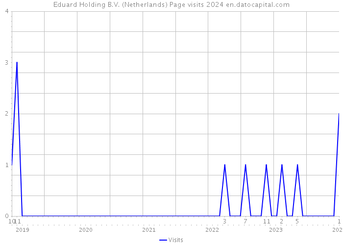 Eduard Holding B.V. (Netherlands) Page visits 2024 
