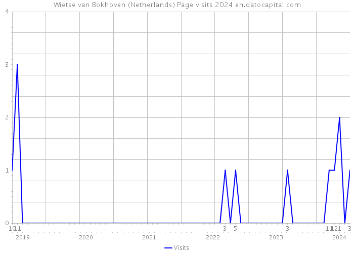 Wietse van Bokhoven (Netherlands) Page visits 2024 