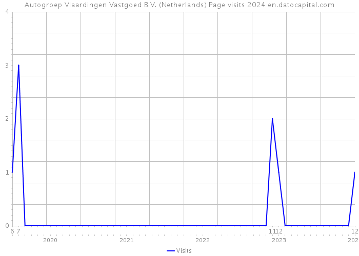 Autogroep Vlaardingen Vastgoed B.V. (Netherlands) Page visits 2024 